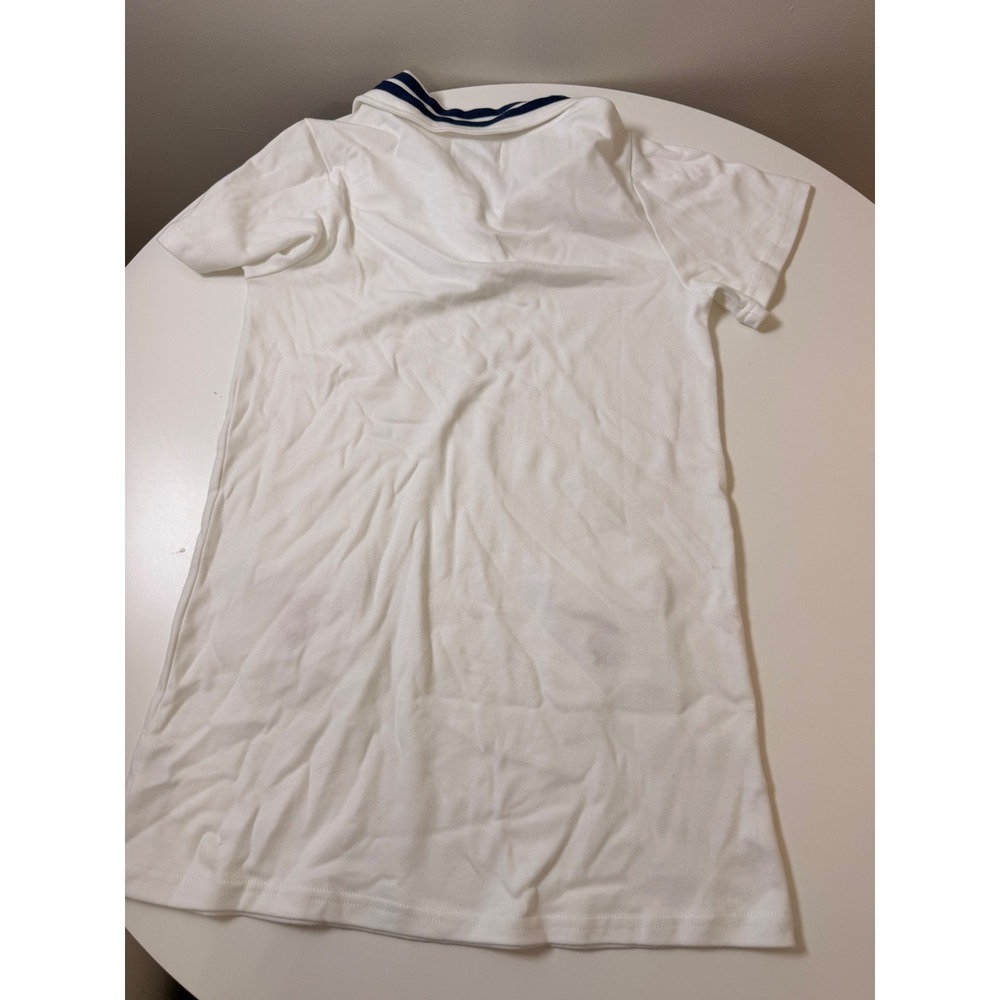 Little Paper Kids Polo Dress Kids Size 10Y White Excellent Shell Ice Cream - Picture 5 of 5